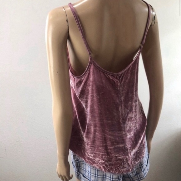 Pink Camisole Top with V-Neckline and Spaghetti Straps - Picture 2 of 15